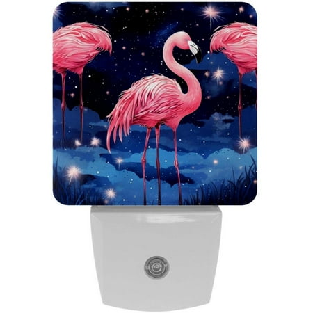 

Starry Flamingos LED Square Night Lights - Stylish and Energy-Efficient Illumination for Any Room - Set of 2