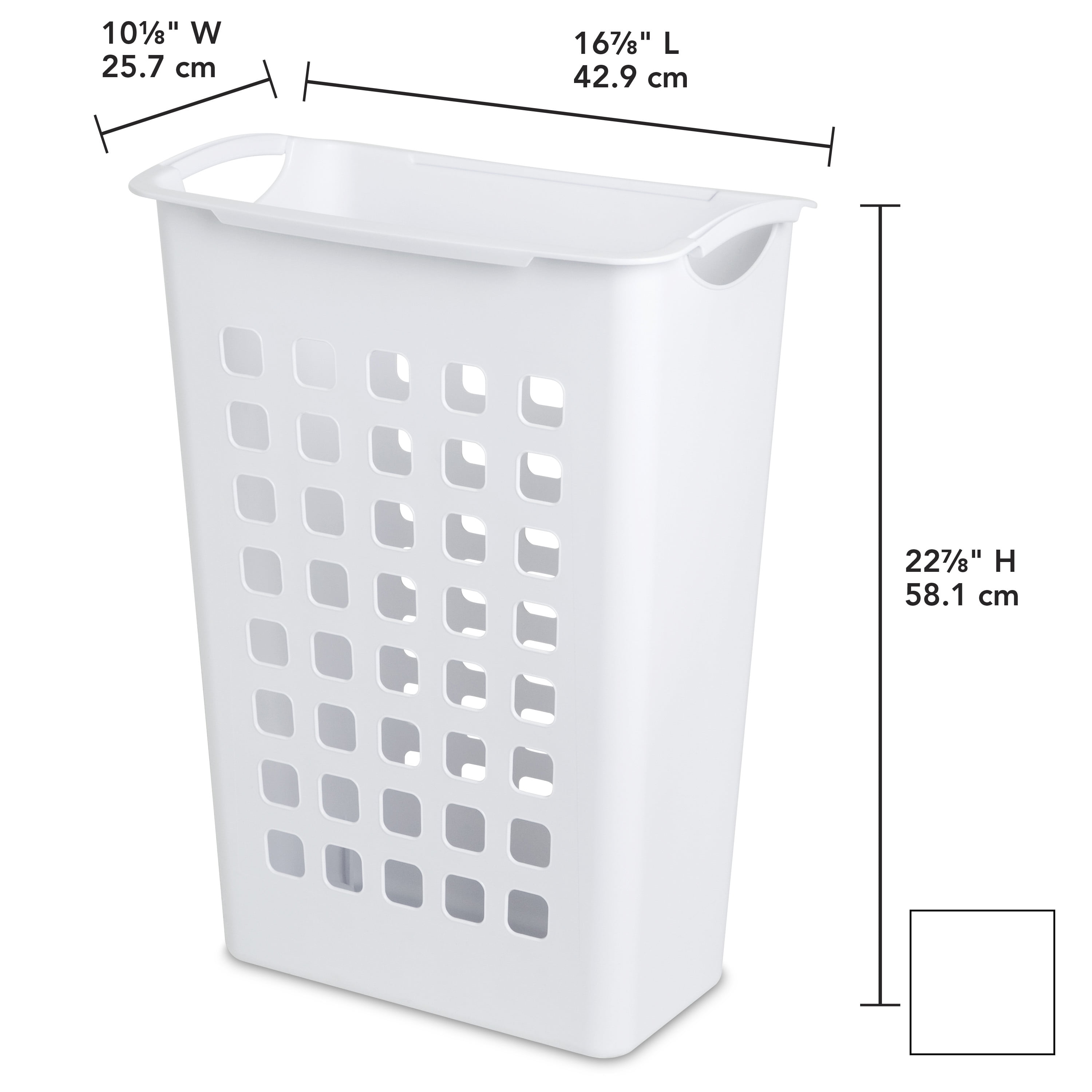 thin laundry bin