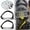 Black, variant on 26-Spike Steel Mountaineering Crampons Ice Grippers, Anti-Slip Shoe Covers for Hiking and Snow, Outdoor Traction Cleats for Climbing and Winter Walking