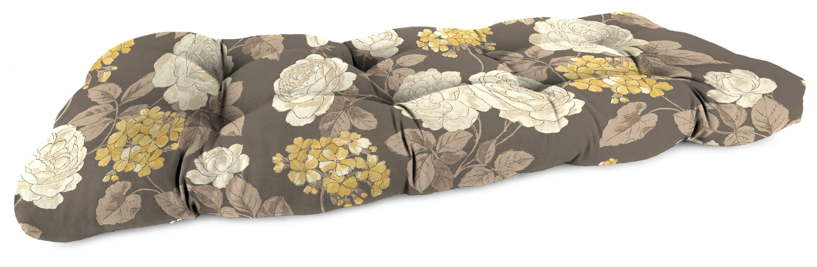 Outdoor Wicker Settee Cushion, 44" x 18" x 4"