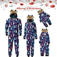 thumbnail image 1 of 2023 Ensembles Pyjamas Famille Grenouillère Pyjamas pour Hommes Velours Pyjamas Assortis Famille Noël, 1 of 8