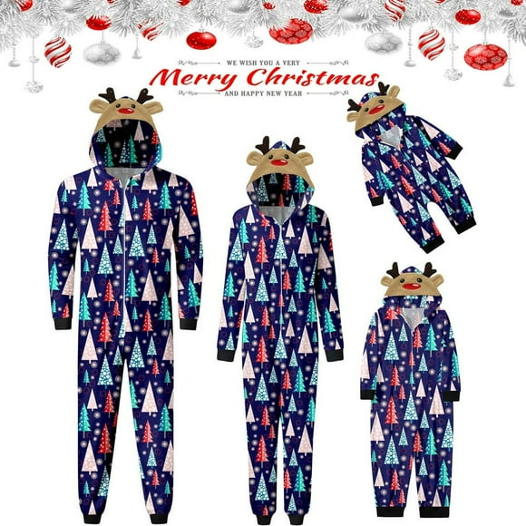 2023 Sets Family Pajamas onesie Men‘S Pajamas Velvet Family Matching Pajamas Christmas