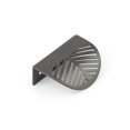 thumbnail image 5 of Tirador de armario macizo con forma de hoja para cajones, muebles, dormitorio, gris cepillado, 2 unidades, 5 of 5