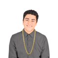 thumbnail image 2 of Collar de cadena con cuentas doradas para fiestas de hip hop, 2 of 6