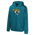 thumbnail image 2 of Men's Teal Jacksonville Jaguars Streak Fleece Pullover Hoodie, 2 of 3