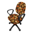 thumbnail image 5 of CHAQLIN Pumpkin Sunflower Pattern Office Computer Chair Covers, 2 Pcs Computer Office Chair Cover Easy to Install Non-Slip Computer Chairs Cover for Boss Chair, 5 of 8