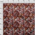 thumbnail image 3 of oneOone Cotton Flex Maroon Fabric Abstracts Sewing Craft Projects Fabric Prints By Yard 40 Inch Wide, 3 of 5