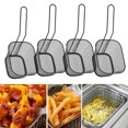 thumbnail image 1 of Frying Basket, 4Pcs Stainless Steel Frying Net Basket Cooking Strainer for French Fries Food Kitchen Tool, 1 of 7