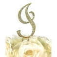 thumbnail image 4 of Unik Occasions Sparkling Collection Monogram Cake Topper, Silver, 4 of 7