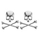 thumbnail image 1 of 2 pegatinas para coche, diseño de calavera, emblema de calavera, para el cuerpo, de metal 3D, 1 of 8