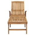 thumbnail image 4 of vidaXL Chaise Longue avec Table en Bois de Teck Massif, 4 of 5
