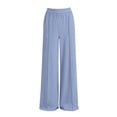 thumbnail image 6 of Inleife Womens Solid Color Elastic Waist Sports Casual Comfy Pants with Side Pockets, 6 of 6