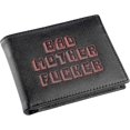 thumbnail image 1 of Officially Licensed Black/Red Embroidered Bad Mother Leather Wallet, 1 of 4