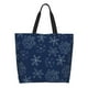 thumbnail image 1 of Disketp Snowflake Dark Blue Bolsa Tote Estampada para Mujer, Bolso de Hombro y de Mano para Compras y Viajes, 1 of 8