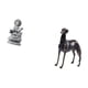 thumbnail image 5 of Estatua de Guan Yin de resina, figura de perro , escultura coleccionable, adorno de piedra y resina, ideal para escritorios de sala de estar., 5 of 8