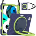 thumbnail image 1 of Funda a juego para iPad Air4 de 10,9 pulgadas con correa para el hombro, soporte de anilla ajustable grande, portalápices y protección contra golpes., 1 of 5