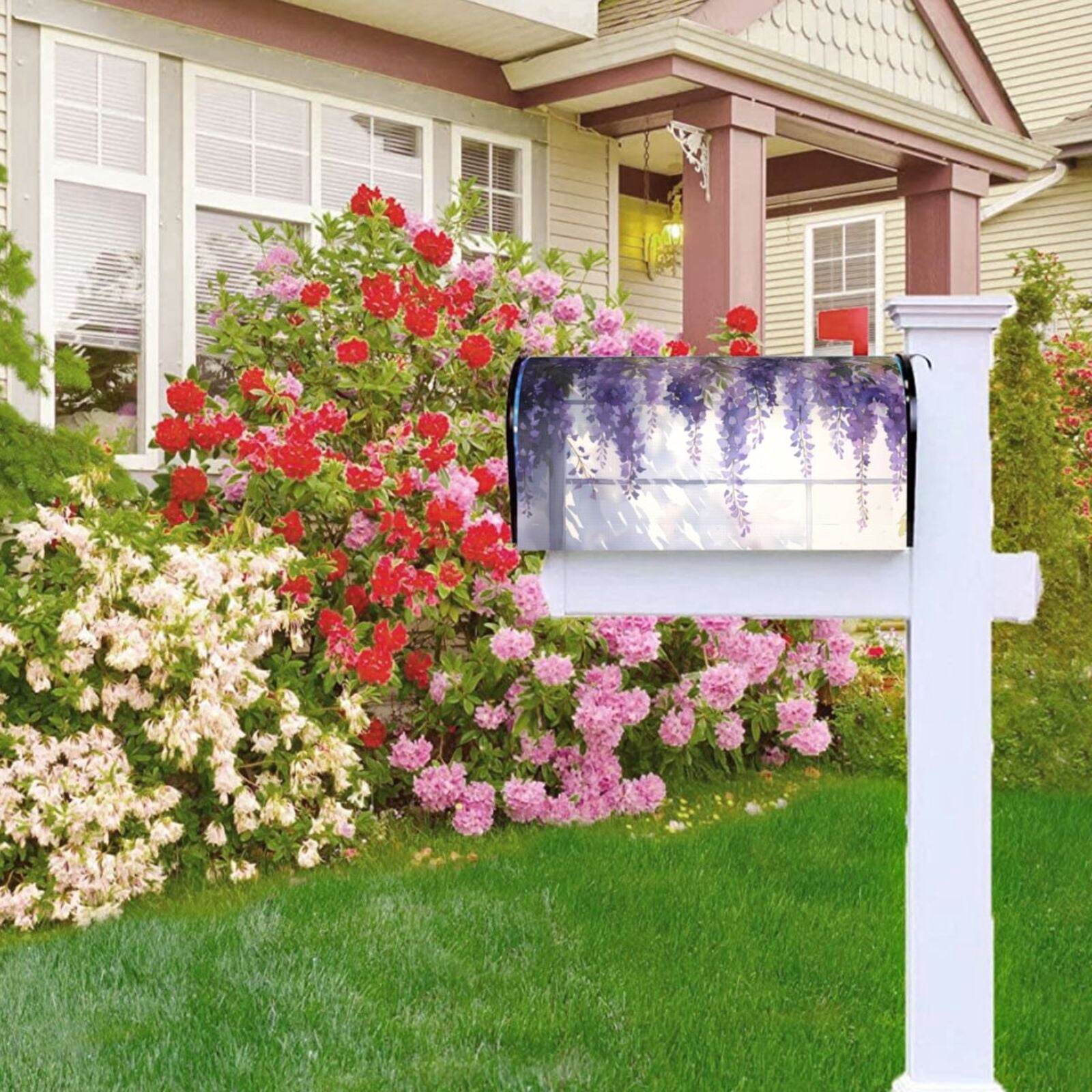 Kdxio Magnetic Mailbox Cover 21x18 in Mailbox Cover Outdoor Decoration Holiday Mailbox Covers for Home Garden Yard-21x18 in
