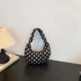 thumbnail image 4 of Bolso para Axila Ocio Mano Sencillo Mujer Con Tela Vaquera Fleco, 4 of 9
