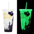 thumbnail image 2 of MOQIN Color Changing 24oz Halloween Cups - Reusable Plastic Tumblers with Lids & Straws, Glow-in-Dark Party Drinkware for Kids Adults, BPA Free, Trick or Treat, Christmas Party Favors, 2 of 6