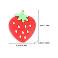 thumbnail image 4 of 8 Pcs Raquette de Tennis en Forme de Fraise, Amortisseur de Chocs, Amortisseur de Raquette en Silicone, 4 of 6
