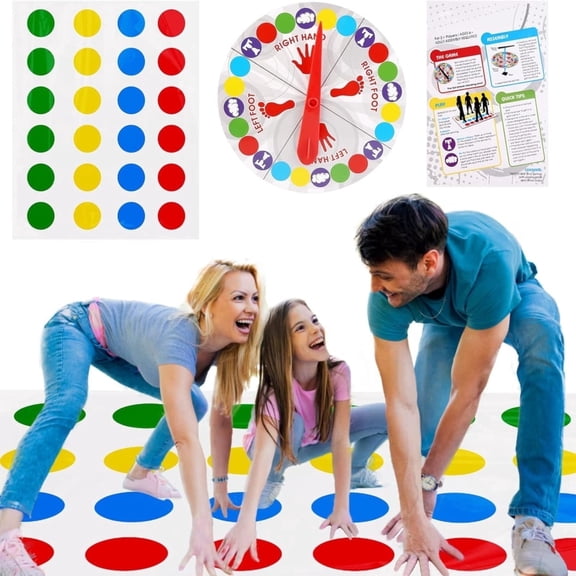 BESTSKY Twister Game,Classic Family Board Games for All Ages,Fun&Interactive Twister