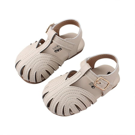 

JINMGG Clearance Toddler Baby Girls Cute Shoes Hollow Out Soft Kids Summer Non-slip Sandals