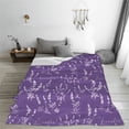 thumbnail image 5 of Pofeuu Lavender Flowers Print Ultra-Soft Micro Fleece Blanket,for Bed Or Sofa,All Season Throw Blankets Flannel Blanket-40"x30", 5 of 7
