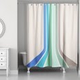 thumbnail image 2 of Creative Products Retro Stripes 3 71x74 Shower Curtain, 2 of 2