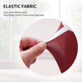 thumbnail image 3 of Stretchy Dining Chair Covers Set of 4, Elastic Kitchen Chair Slipcovers Removable Protective Cover Nonslip for Hotel Dining Room Ceremony Banquet Wedding Party (4 Pack, Wine Red-BTC01), 3 of 8
