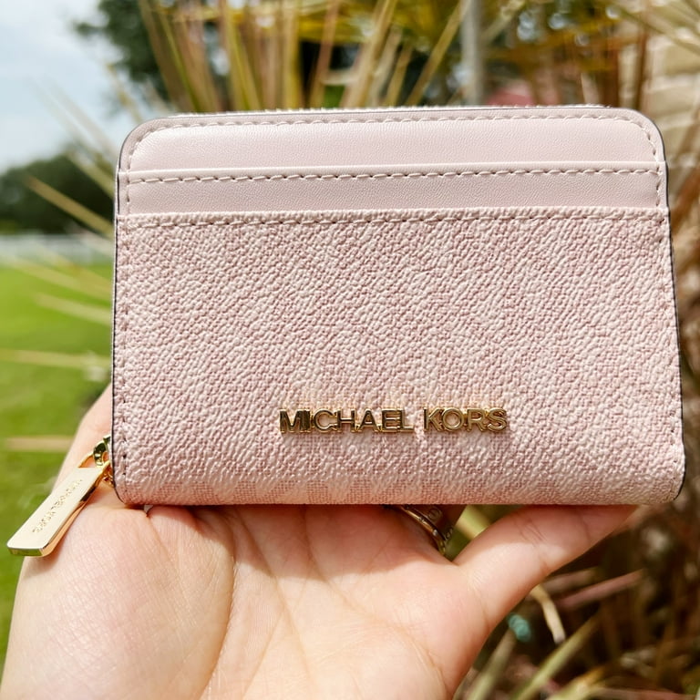 Blush Rosa Michael Kors Michael Kors Jet Set Medium Zip Around