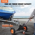 thumbnail image 2 of VEVOR Adjustable Trailer Dolly, 1500lbs Tongue Weight Capacity, 2 in 1 Trailer Mover with 23.6''-35.4'' Adjustable Height & 2'' Ball, 16'' Pneumatic Tires & Universal Wheel, for Moving Car RV Trailer, 2 of 9