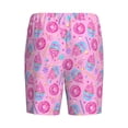 thumbnail image 2 of Haiem Pink Donuts Men's Pajama Short with Soft Woven Cotton Elastic Waistband Sleep Short-XX-Large, 2 of 9