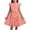 Watermelon Red, variant on REDARER Girls' Ruffle Sleeve Tiered Dress with Tie Belt Elegant Chiffon A-Line Party Dress,8-9 Years