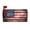 Grungy American Flag 01, variant on PHELIKA Jesus Loves You Christian Monogram 01 Magnetic Mailbox Covers Standard Size 21"H x 18"W
