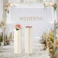 thumbnail image 3 of Elegant Wedding Centerpieces Cardboard Vases - 2 Pcs Flower Vase Flowers Stand for Party Tables Decorations - Bulk Weddings Decoration Table Cylinder Centerpiece Stands, 3 of 12