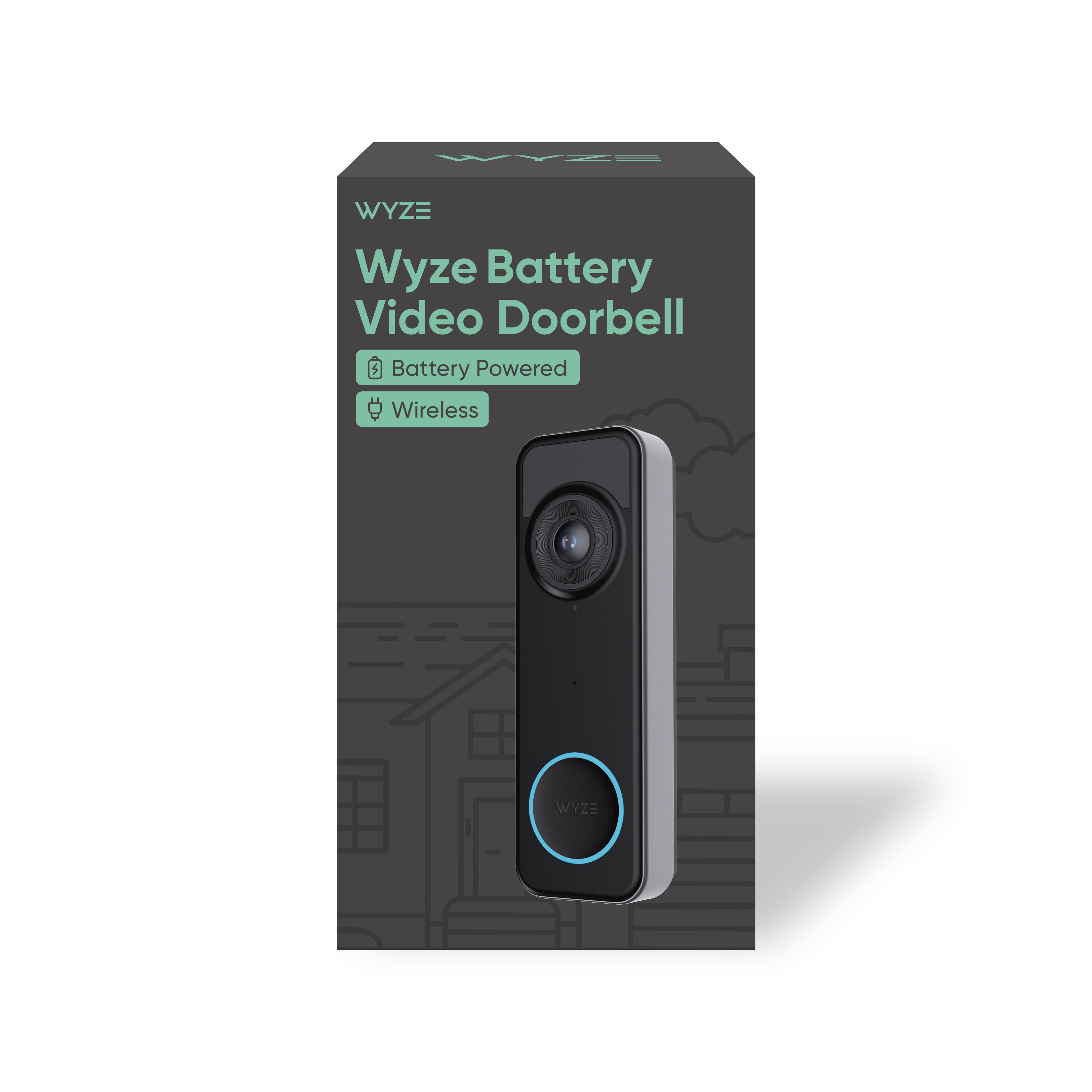 Wyze Video Doorbell Camera, 2K HD Plus, Wireless, Black photo 2