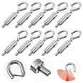 thumbnail image 4 of KAKOWELY 10pcs durable Cable Guide Hooks Cable Spring Clasps Cable Spring Buckles,2.4"X0.71"X0.2", 4 of 4