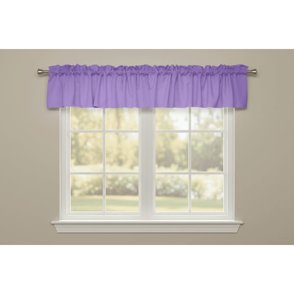 Solid Poplin Window Valance 58" Wide Lavender