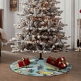 thumbnail image 4 of Fotbe Hawaiian Style Pattern Christmas Tree Skirt, Tree Skirts Plush Christmas Decorations, Christmas Tree Skirts Xmas Decorations Holiday Party Decor-36", 4 of 6