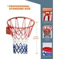 thumbnail image 6 of Basketball Net Replacement Heavy Duty, 2023 Professional On-Court Quality [6.88Ounce], Fits Outdoor Indoor Standard Rim, All Weather Anti Whip -12 Loops (Red White Blue), 6 of 6