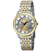 August Steiner Womens CN011TTG Yellow Gold and Silver Quartz Watch with Lincoln Wheat Penny Dial and Two Tone Bracelet