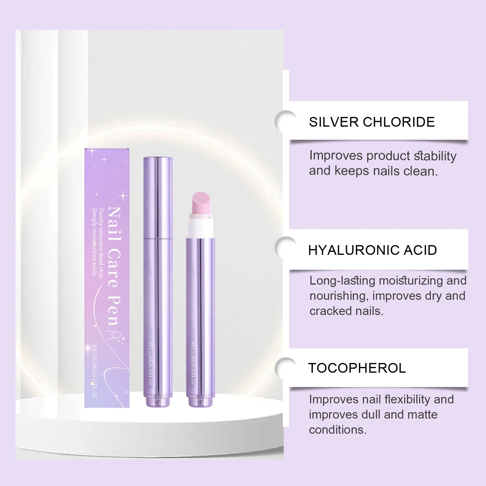 Alvantor 2-in-1 Ceramic Cuticle Pen with Oil for Hangnails, Dry & Damaged Nails