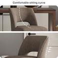 thumbnail image 5 of Vknow Furniture Bar Stools Set of 4, 26" Upholstered Counter Height Bar Stools, Modern Counter Stools with Wood Legs for Kitchen Island Dining Room Bar,Brown, 5 of 10