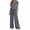 Dark Gray, variant on 2-Packs Modal Pajamas for Women Short Sleeve Crewneck Top and Pants Soft Comfy Lounge Sets
