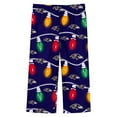 thumbnail image 3 of Preschool Baltimore Ravens Two-Piece Garland Holiday Long Sleeve Pajama Set, 3 of 3