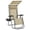 Beige, variant on WDZS Outdoor Zero Gravity Chair Foldable Recliner Adjustable Patio Lounge w/Canopy Shade, Side Cup Holder Tray, Carry Strap for Garden Beach Lawn Deck Black/1