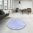 thumbnail image 4 of Ahgly Company Machine Washable Indoor Rectangle Transitional Heavenly Blue Area Rugs, 2' x 3', 4 of 7