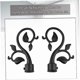 thumbnail image 2 of pcs curtain decoration, 4 pcs curtain decorative rods/rod end knobs, ends, heads, caps, rod kit black, curtain rod decoration accessories, curtain, 2 of 5