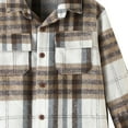thumbnail image 5 of MEZZALL Boys Girls Children Fall Winter Long Sleeve Blouse Tops Plaid 7 Colors Outwear Comfort Dailywear, E, 12-18 Months, 5 of 5