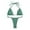 Dark Green, variant on Women's Swimwear 2 Piece Bathing Suits Women's Solid Multicolor Two Piece Swimsuit Tobikini With Removable Pads No Underwire